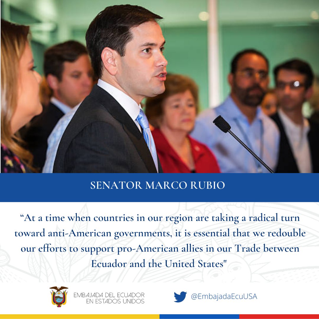 EmbajadaEcuUSA's tweet photo. #IDEAAct confirms that Ecuador🇪🇨 is an important partner to United States🇺🇸 https://t.co/GH022YeE7I
