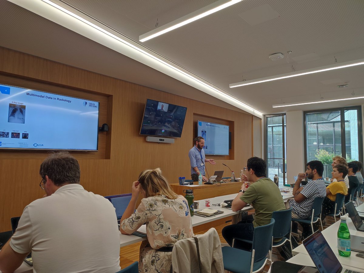 Pietro Mascagni (@p_masca) on Twitter photo <a href="/Laparoscopes/">Dan Hashimoto, MD MS FACS</a> <a href="/joel_lavanchy/">Joël L. Lavanchy</a> <a href="/clarunis/">Clarunis Basel</a> <a href="/beatpetemueller/">Beat Müller</a> <a href="/IHUStrasbourg/">IHU Strasbourg</a> <a href="/CammaLab/">CAMMA</a> @MartinWagnerMD <a href="/SpeidelStefanie/">Stefanie Speidel@NCTDresden</a> <a href="/EAES_eu/">EAES</a> <a href="/aminmadaniMD/">Amin Madani MD PhD</a> <a href="/AsensusSurgical/">Asensus Surgical</a> <a href="/dpkalapatt/">Deepak Alapatt</a> <a href="/Nwoyecid/">Chinedu Nwoye</a> <a href="/nvidia/">NVIDIA</a> <a href="/aditya_murali7/">Aditya Murali</a> <a href="/SestiniLuca/">Luca Sestini</a> Matthias Keicher introducing some great works on multimodal (images, text, etc) learning at the #SurgicalDataScience Summer School!
#Edu4SDS23 <a href="/Laparoscopes/">Dan Hashimoto, MD MS FACS</a> <a href="/joel_lavanchy/">Joël L. Lavanchy</a> <a href="/clarunis/">Clarunis Basel</a> <a href="/beatpetemueller/">Beat Müller</a> <a href="/IHUStrasbourg/">IHU Strasbourg</a> <a href="/CammaLab/">CAMMA</a> @MartinWagnerMD <a href="/SpeidelStefanie/">Stefanie Speidel@NCTDresden</a> <a href="/EAES_eu/">EAES</a> <a href="/aminmadaniMD/">Amin Madani MD PhD</a> <a href="/AsensusSurgical/">Asensus Surgical</a> <a href="/dpkalapatt/">Deepak Alapatt</a> <a href="/Nwoyecid/">Chinedu Nwoye</a> <a href="/nvidia/">NVIDIA</a> <a href="/aditya_murali7/">Aditya Murali</a> <a href="/SestiniLuca/">Luca Sestini</a> Matthias Keicher introducing some great works on multimodal (images, text, etc) learning at the #SurgicalDataScience Summer School!
#Edu4SDS23