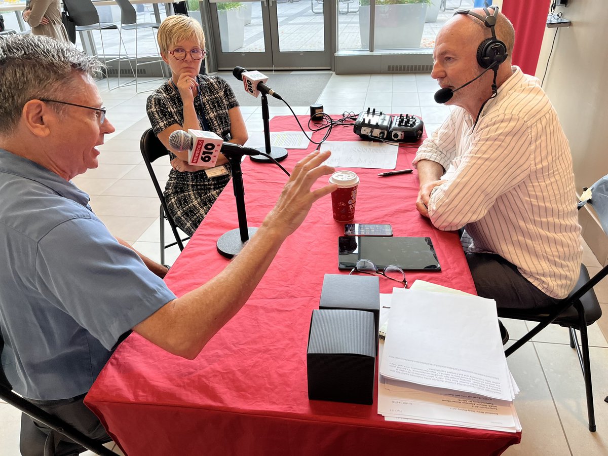 President and CEO @LynnGuerriero and Dr. Karl Strobbe, Executive-Director of @NiagaraReach discuss the future of healthcare during a round table discussion on our final segment of @610CKTB’s Morning Show. #CKTBOnLocation