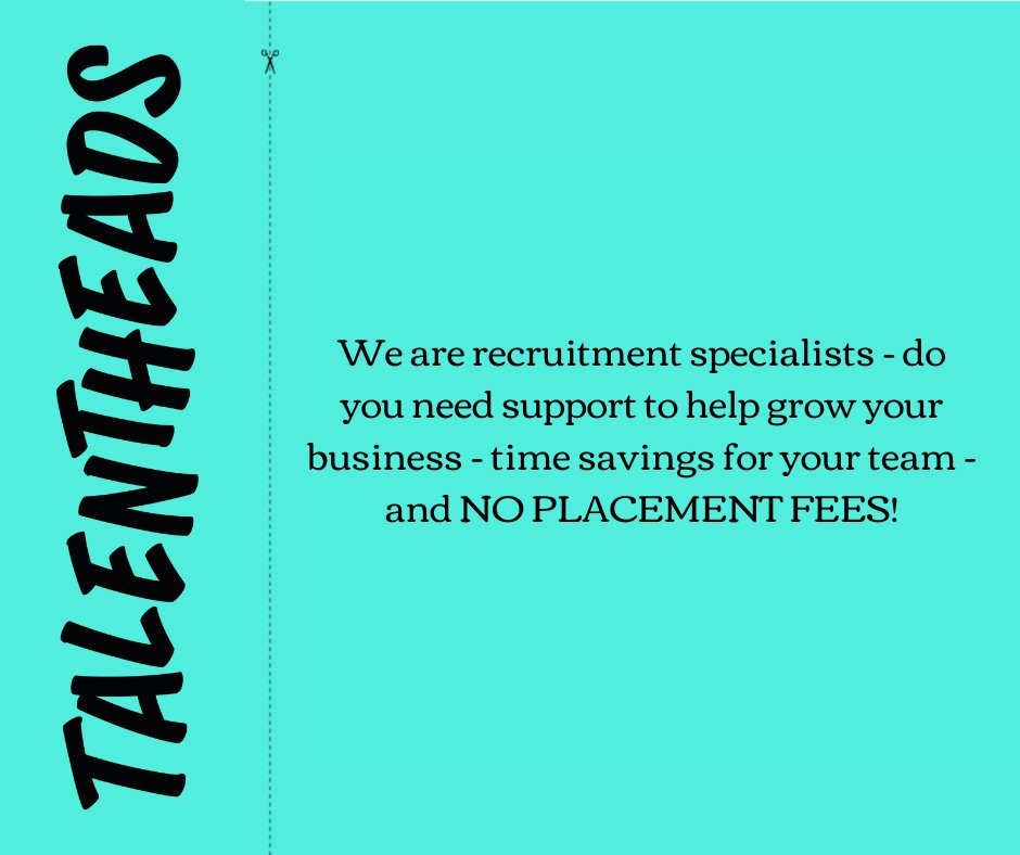 Talentheads1's tweet photo. Growing business looking to expand?

 We focus on attracting and retaining the right talent for your business, so you don’t have to, all with NO PLACEMENT FEES!

Please speak to us at https://t.co/b7qRCmhPqL or hello@talentheads.co.uk

#Letsdothis #nofees #recruitment #business https://t.co/oieIGIw65Y