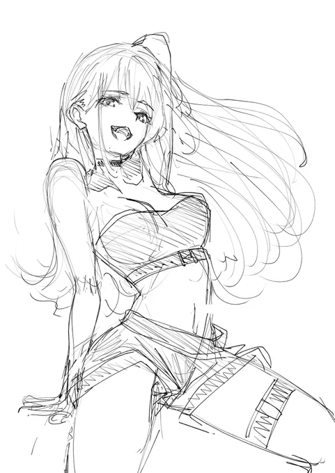 セクシーポーズネコさん 