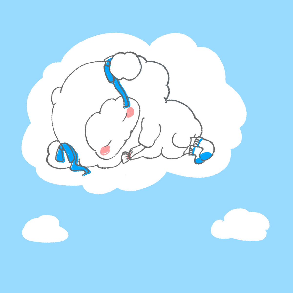 もふもふに囲まれて眠りたい😶‍🌫️

#イラスト #illustlation #ゆるキャラ #絵描きさんと繋がりたい  #イラスト好きな人と繋がりたい