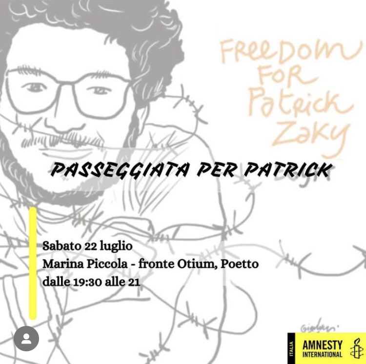 Ora più che mai #FreePatrickZaki
Cagliari - @AmnestyCagliari