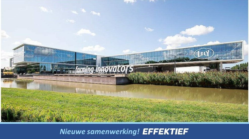 Lely en Effektief slaan de handen ineen voor nieuwe samenwerking waarbij innovatie en duurzaamheid centraal staan! Wij zijn zeer verheugd om het schoonmaakonderhoud te mogen verzorgen voor de hypermoderne productiefaciliteit en het hoofdkantoor van Lely in Maassluis. #Effektief