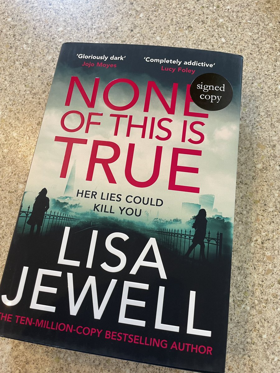 Beyond excited to finally receive #noneofthisistrue by the amazingly talented @lisajewelluk Signed copies! One for my daughter and one for meeeee!