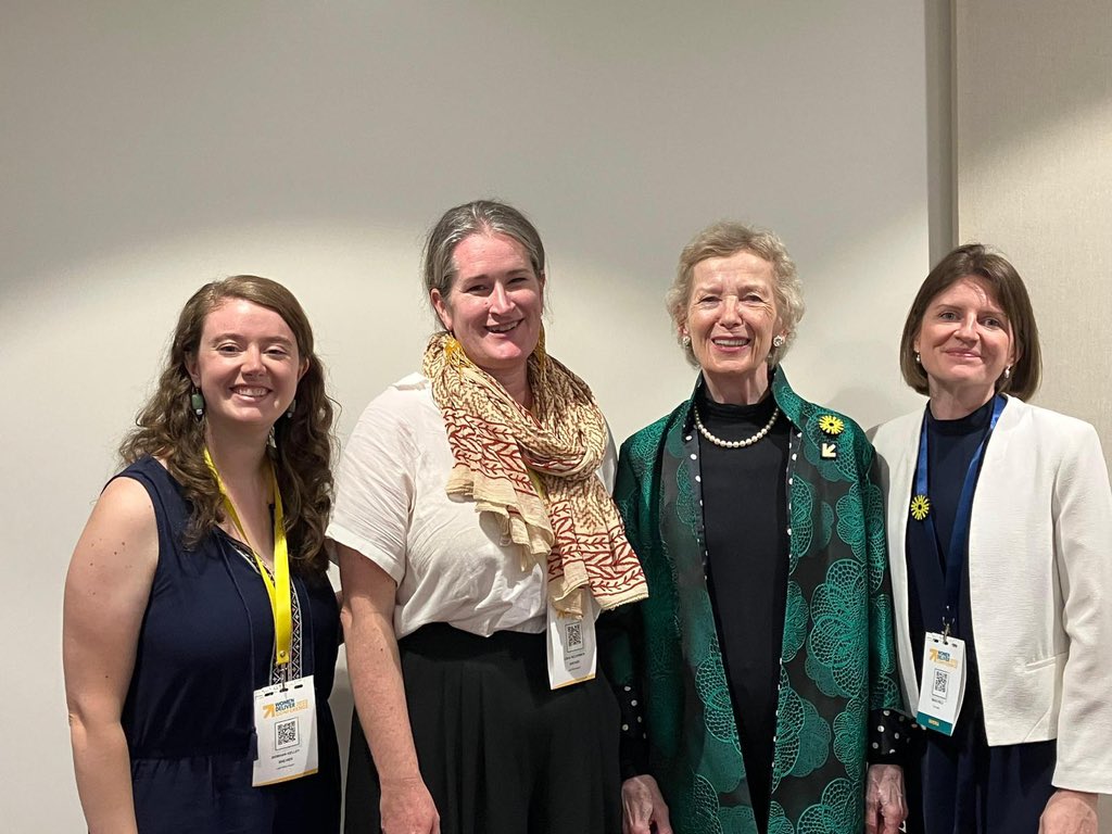 lastmilehealth's tweet photo. Grateful to meet with former President of Ireland Mary Robinson &amp; @TheElders team to discuss the role of community health workers in pandemic preparedness and response. #proCHWs #WD2023 https://t.co/SffNzYOI8H