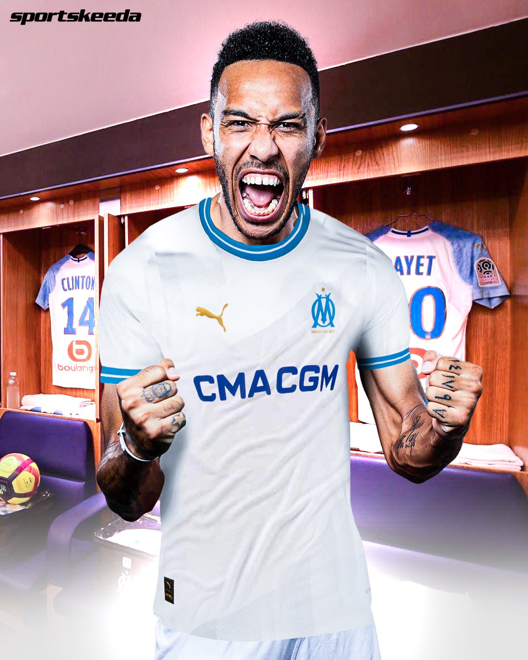 Sala12 on X: Aubameyang (34 anos) com a camisa do Olympique de