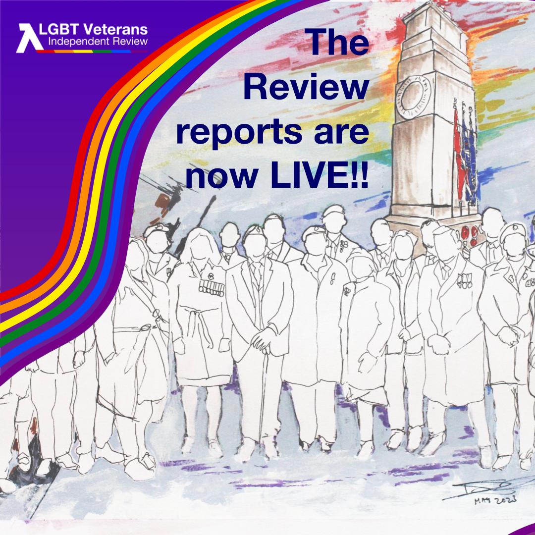 📢🚨 The Review reports are now LIVE!! 🚨📢 Access them on our website, lgbtveterans.independent-review.uk A HUGE thank you to all of you who supported the Review and submitted your story.