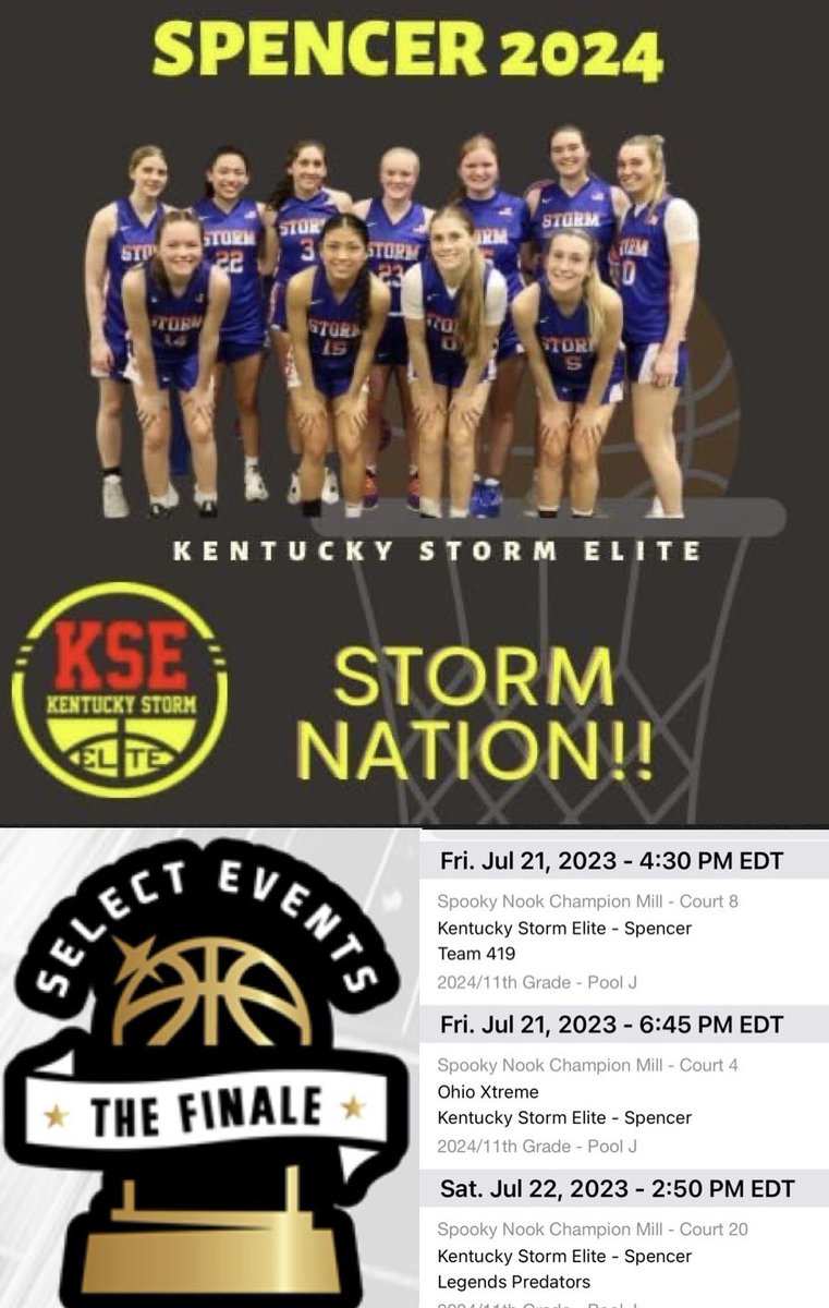 Last chance to catch these girls in action! <a href="/KyStormElite/">Kentucky Storm Elite</a> <a href="/KyPrephoops/">KyPrephoops</a> <a href="/alyxwhite_/">Alyx White</a>