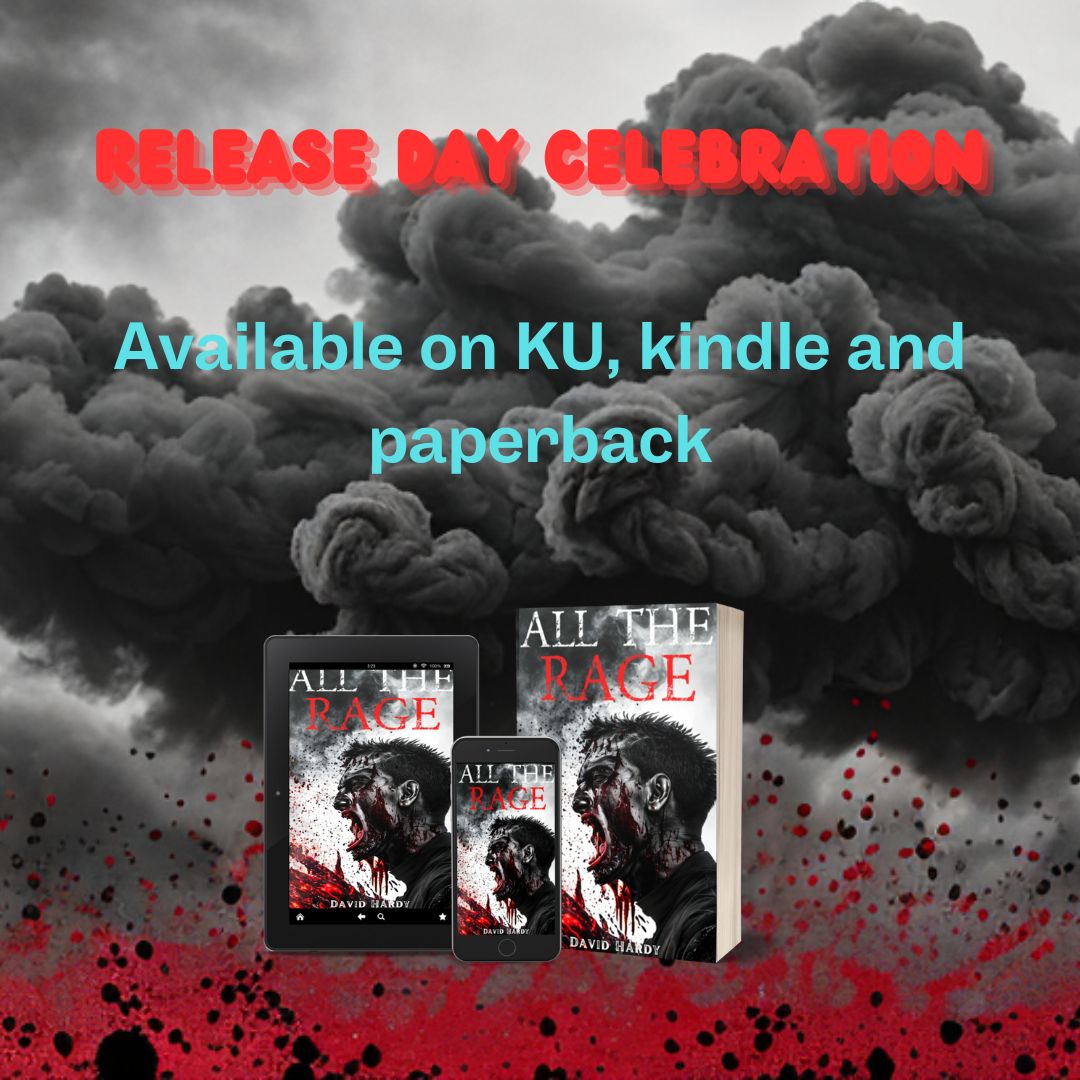 #releaseday is here! Get #alltherage on #ku #kindle or #paperback today!!!!! #readers #readingcommunity #horrorcommunity #horrorfamily #horrorbooks #splatterpunkbooks #extremehorror #extremehorrorbooks #zombie #postapocalyptic #bookstagram #booksofinstagram #booktwitter #booktwt