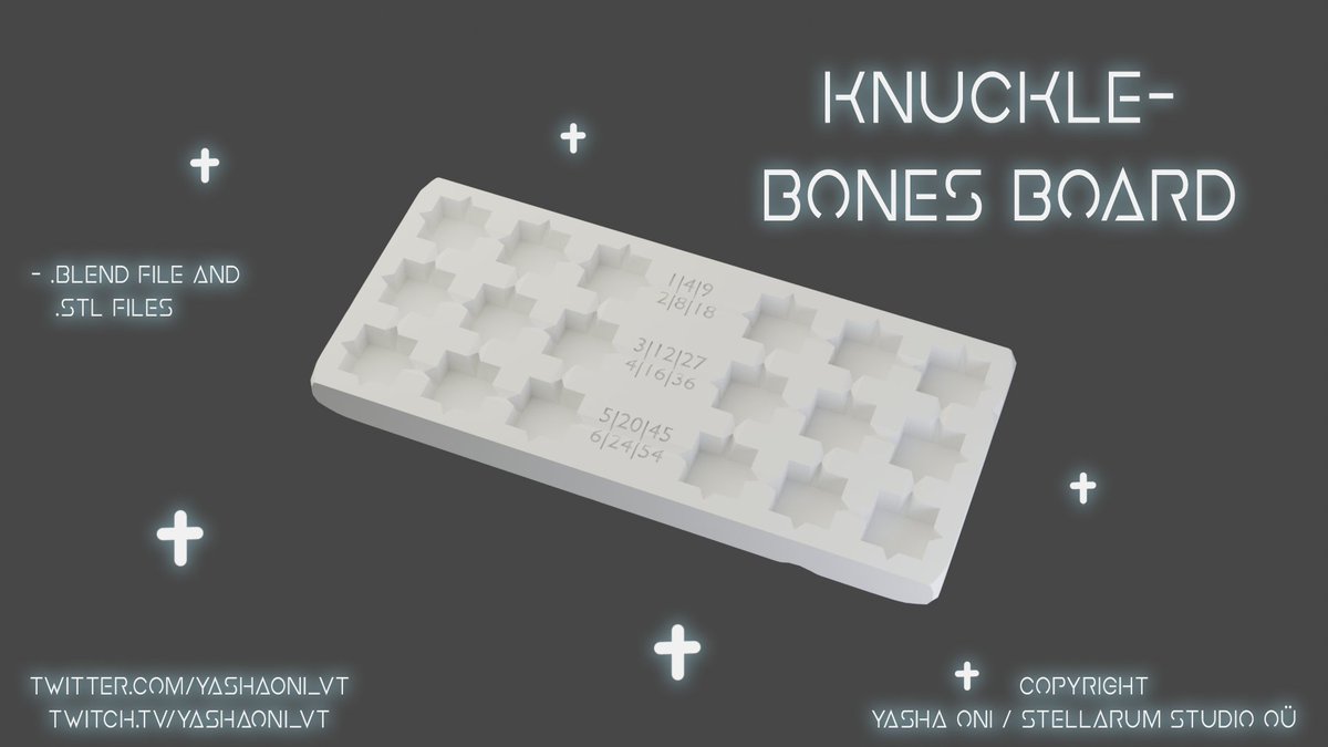 Yashawoo's tweet image. We love Cult of the Lamb and we love knucklebones, so we made a knucklebones game board! 🥹💖

The 3D print file is available on booth! (Also soon on gumroad and CGTrader )

#cultofthelambfanart #cultofthelamb #COTL 
Please print and have fun!💖💖
link in replies⬇️