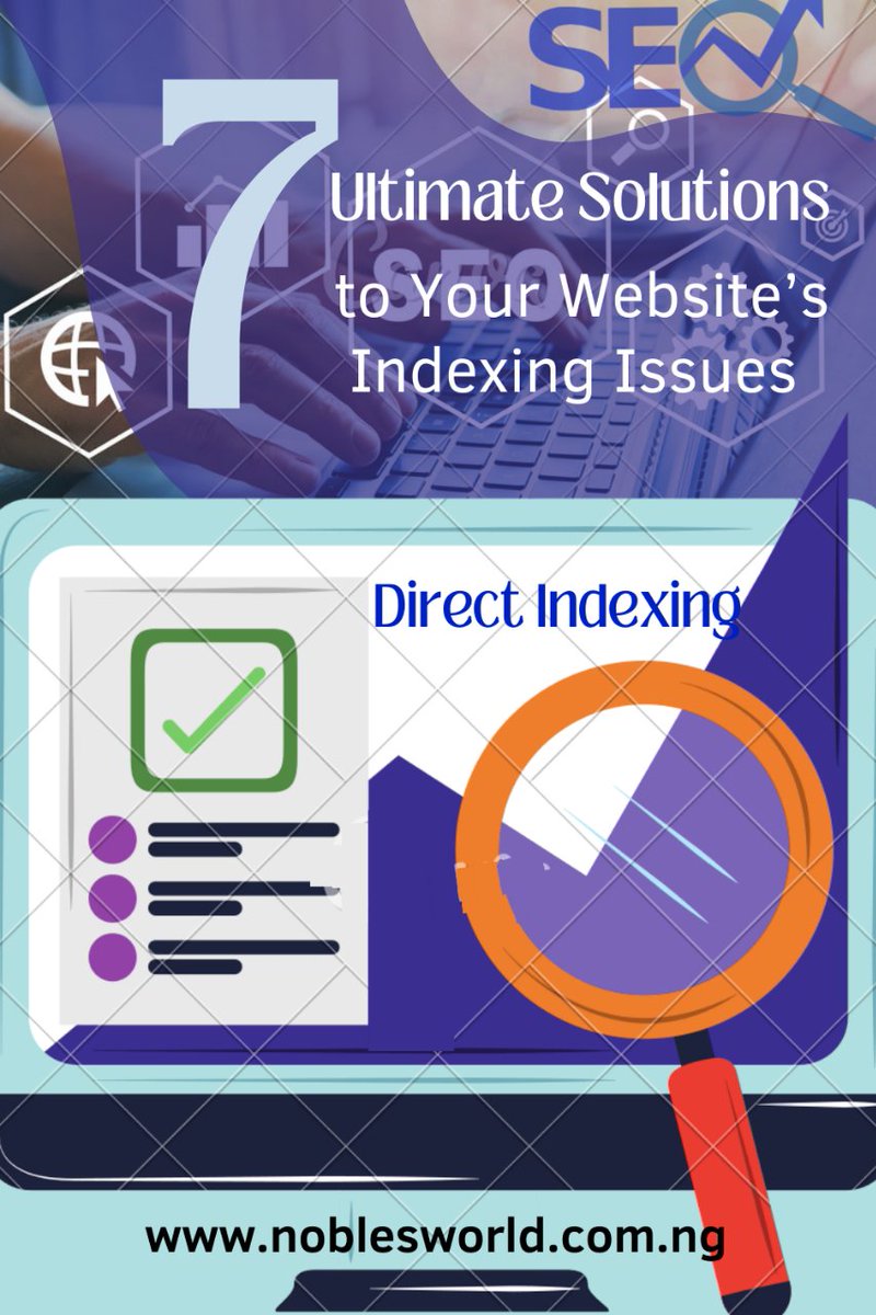 🔍 Are you struggling with indexing issues on your website? 😫 We've got you covered! 💪 Here are 7 ultimate solutions to boost your website's indexing and get more visibility on search engines. 🌐✨noblesworld.com.ng/direct-indexin…

#DirectIndexing #OnlineVisibility #DigitalMarketing