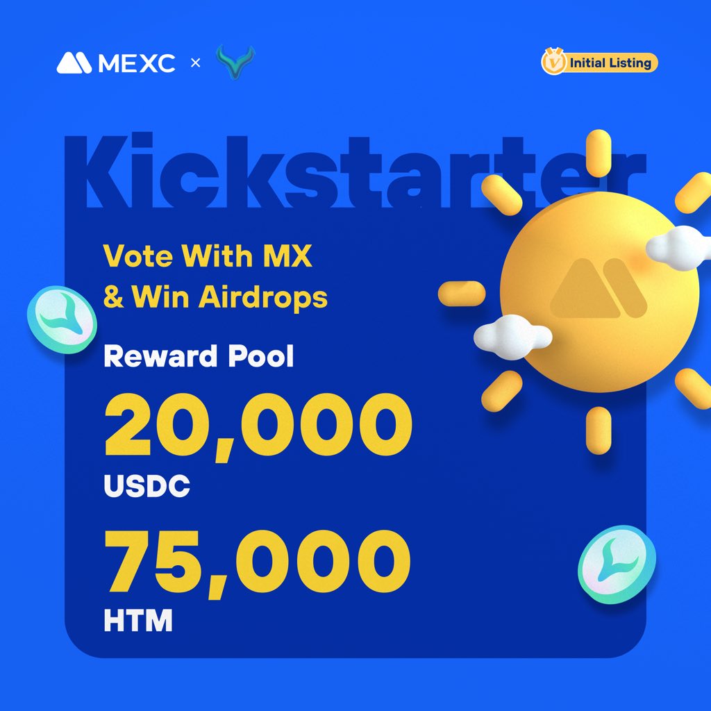 .<a href="/HatomProtocol/">Hatom Labs</a>, the pioneering, non-custodial liquidity protocol on MultiversX, is coming to #MEXCKickstarter 🚀

💰Vote with $MX to share 20,000 $USDC &amp; 75,000 $HTM airdrops
📈 HTM/USDT listing: 11:00 Jul 20 (UTC)

Details: mexc.com/en-US/support/…