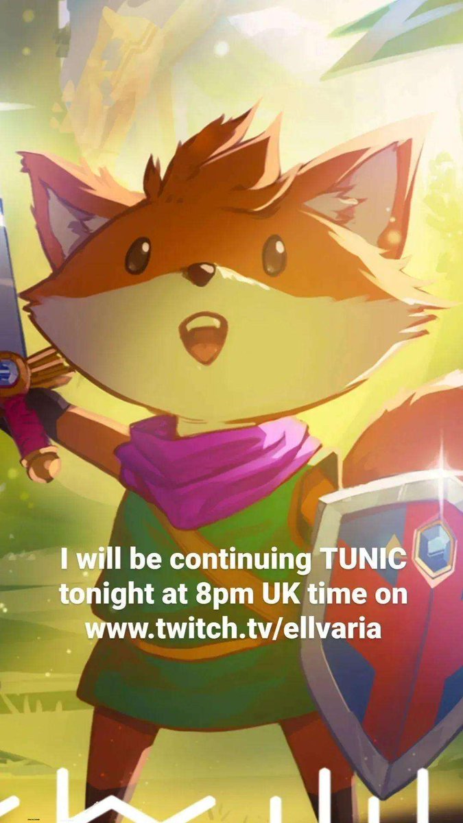 Ellvaria5657's tweet photo. I will be continuing #TUNIC tonight at 8pm UK time on https://t.co/s6RvNSu6oB
#GirlGamer #Gamer #Twitch #Streamer #Affiliate #Fox #Foxanne https://t.co/TCkicWXS5m