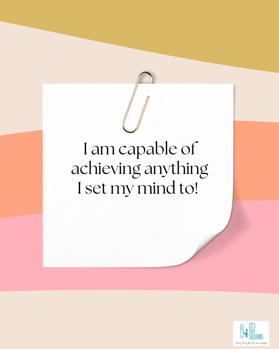 A little morning affirmation! We have to change our mindset to know that can do the small and big things. #MentalHealthAwareness #affirmations #morningmotivation