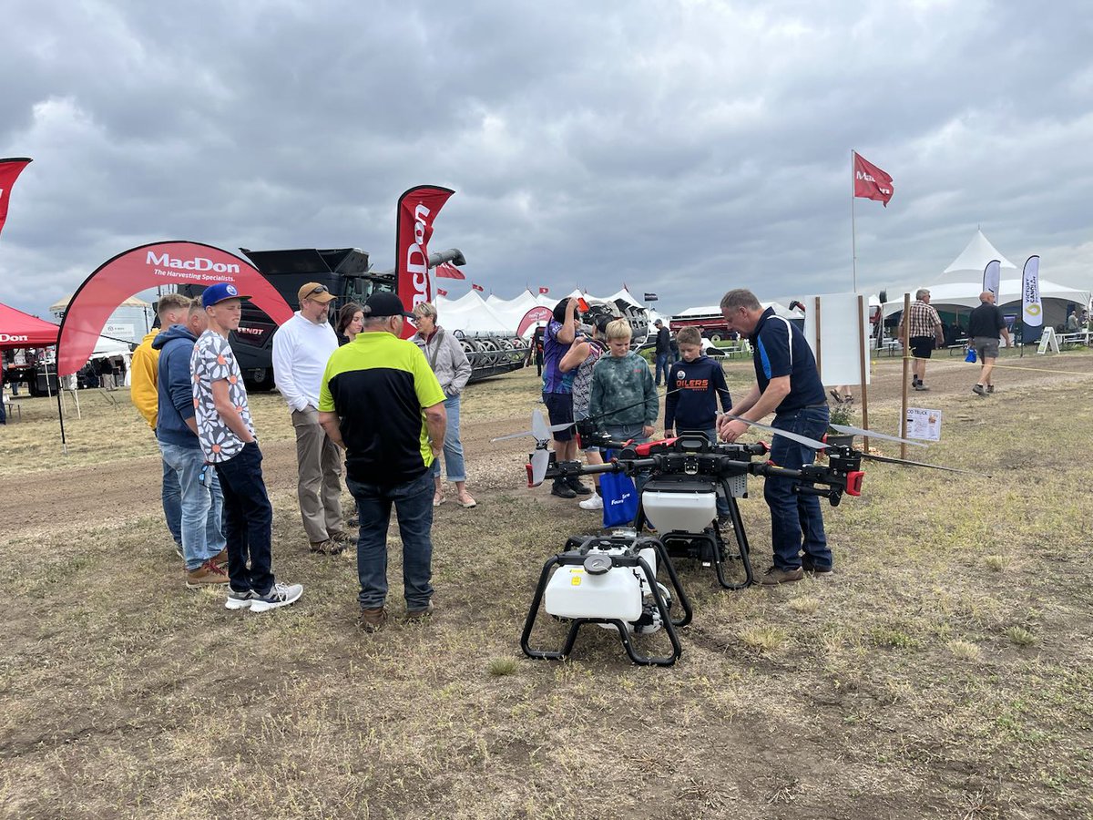 Pegasus_Robotic's tweet photo. The #XAG #P100Pro and #V40 don't mind being wet at #AIM23 Come visit at booth 720 https://t.co/dKGrYejE1g