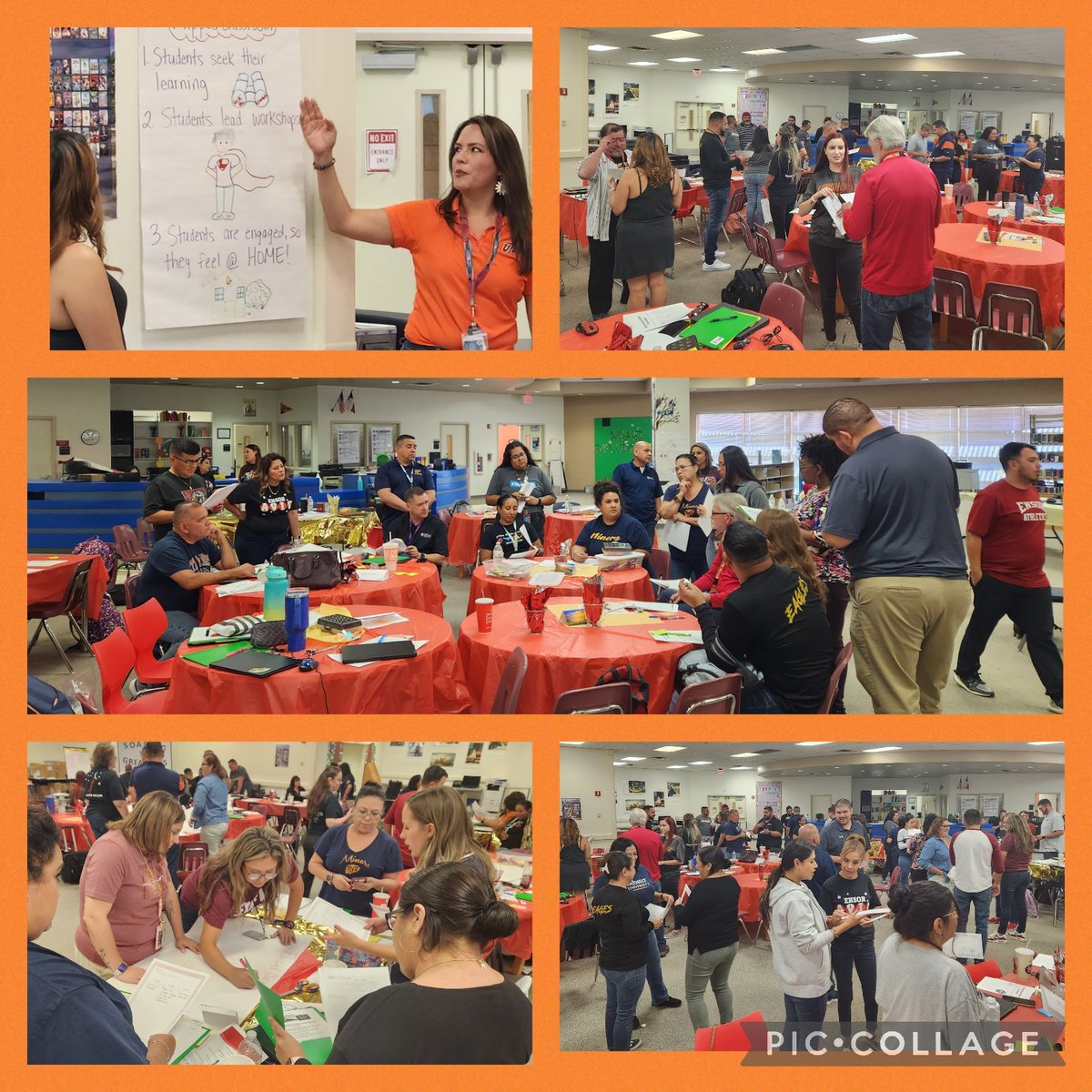 Teachers engaged in learning! AVID professional development day! Great job, everyone! #WeAreEnsor <a href="/AVID4College/">AVID</a>