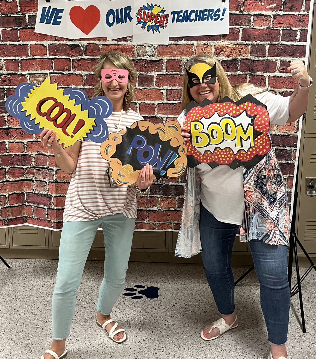 spms_panthers's tweet photo. These Superheroes are dynamite! Mrs. Wheeler-EAC, MRS. Prater-School Counselor, and Mr Tim- Master in Disguise! https://t.co/z2D7SPa5PU