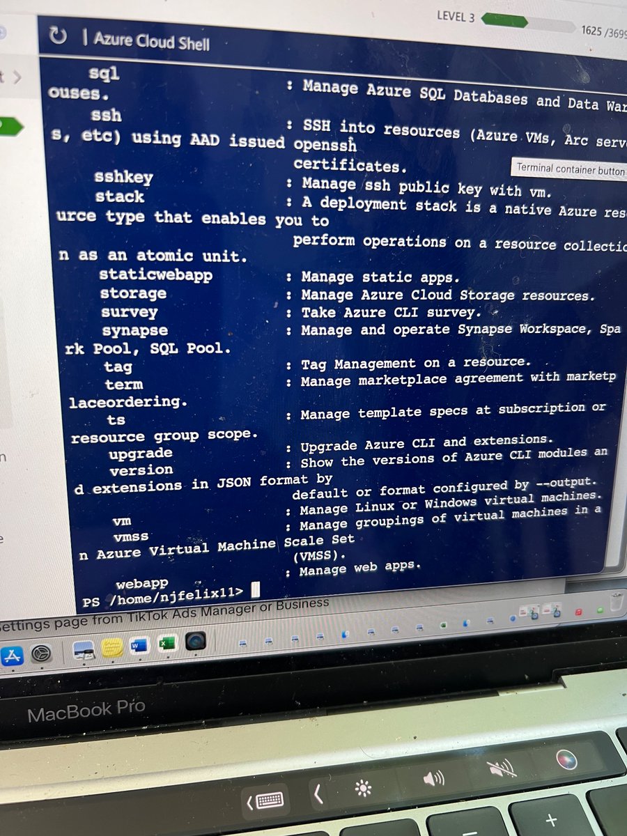 RLPCFelix's tweet image. Getting comfortable with command line interface #cloudadministration #azure