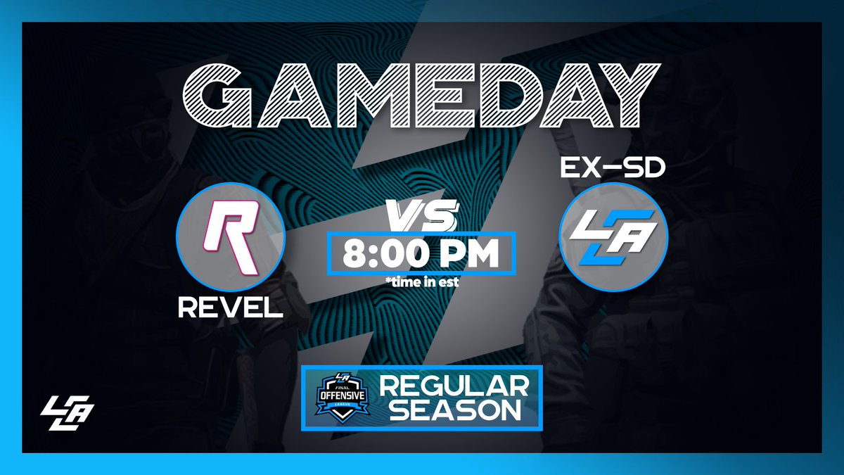 LCABroadcasting's tweet photo. 🚨 Tonight's Final Offensive Match!🚨

⚔️ @Revel_LL VS #EX_SD
🎙️ N/A https://t.co/2Je1GWtqhj