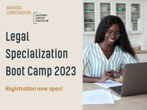 We're proud to offer five fantastic #virtualsessions on July 29-30, each offering legal specialization credit in #WorkersCompensation Law.
 20% off! Offer ends 07/29/2023 at 9 AM. 💰

➡️ Learn more: lnkd.in/g5A96BnH

#LegalSpecialization #BootCamp #CALawyers