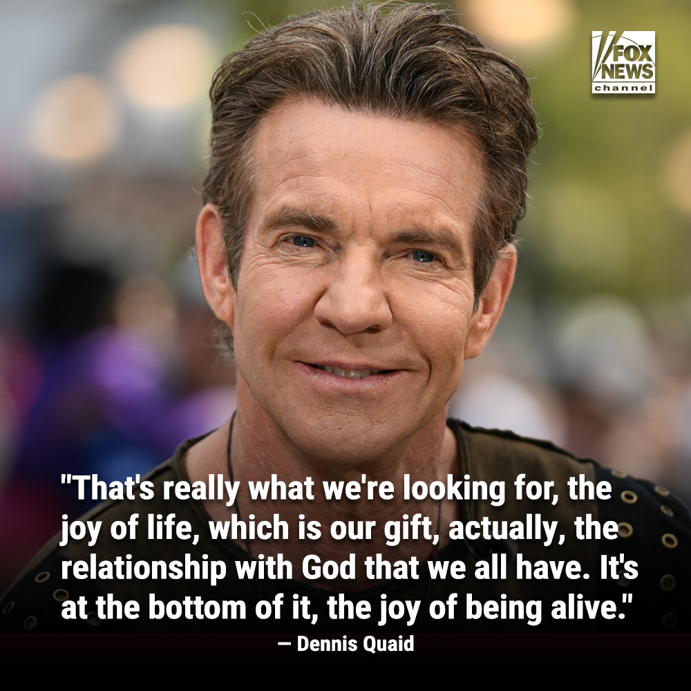 ‘GRATEFUL TO BE ALIVE’: Dennis Quaid reflects on how his relationship with God helped him battle addiction after having a “white light experience.” trib.al/EIMhQI5