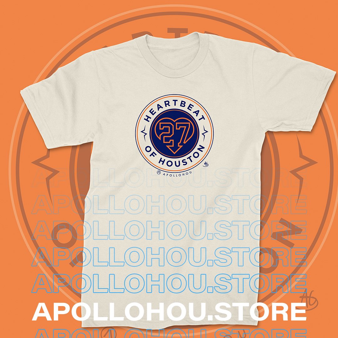 GIVEAWAY! 🚨 If either Yordan or Altuve hit a HR tonight, @LumberjackKB has graciously said he’ll donate a Yordan or Altuve shirt from our store to 1 lucky winner! If they both HR you get 2 shirts! Must follow @ApolloHOU, RT & Like this post to be eligible🤘