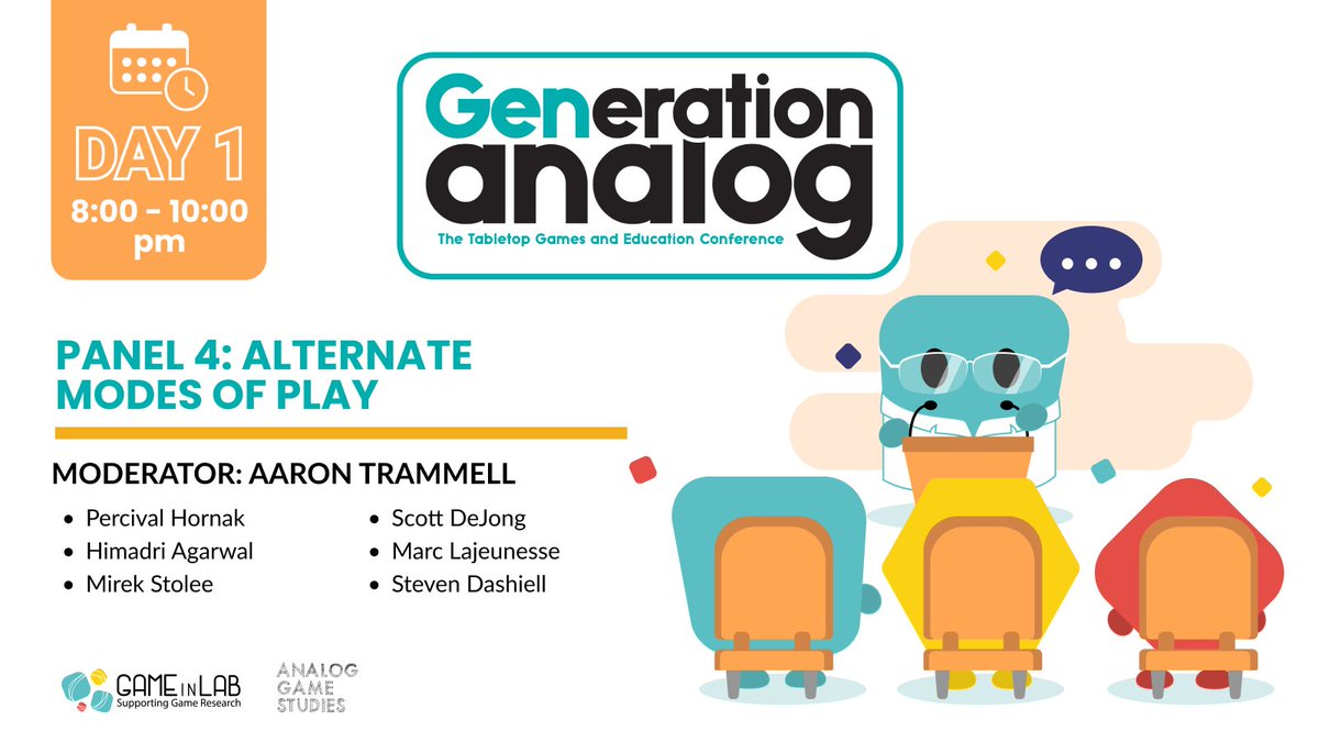 techxni's tweet image. my talk for #GenerationAnalog2023 is coming up in about an hour at 8pm Eastern! come see our panel on Alternate Modes of Play!