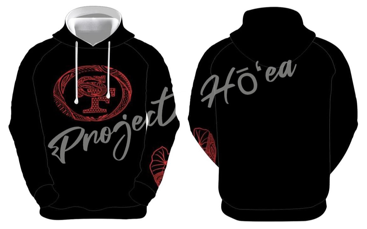 ProjectHoea's tweet image. Niner inspired hoodies! Also in black and white!