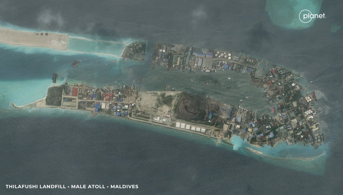 planet's tweet image. Burning trash stinks! 🗑️

But seriously, trash burning in landfills can be hazardous to health, and in many countries, illegal. Researchers from @DukeU are using our #satellitedata + #ML to identify illegal waste burning. 

Learn more: go.planet.com/trash