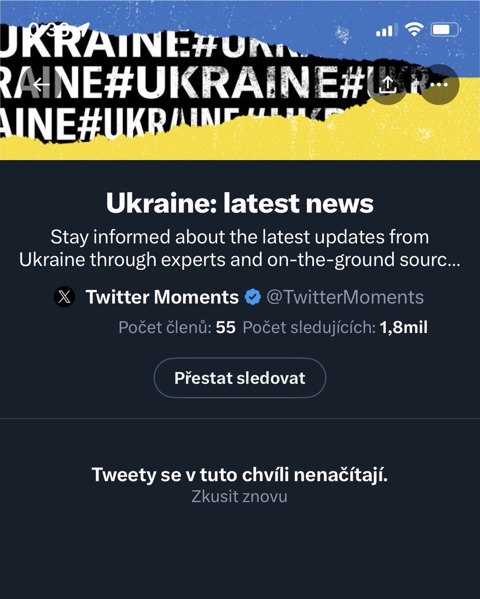 Dear <a href="/elonmusk/">Elon Musk</a> / <a href="/X/">X</a>, by shuting down <a href="/TwitterMoments/">Twitter Moments</a> you’ve shuted the "Ukraine: latest news" x.com/i/lists/149845… list too and that’s bad, very bad in these days :(
Please, fix it.