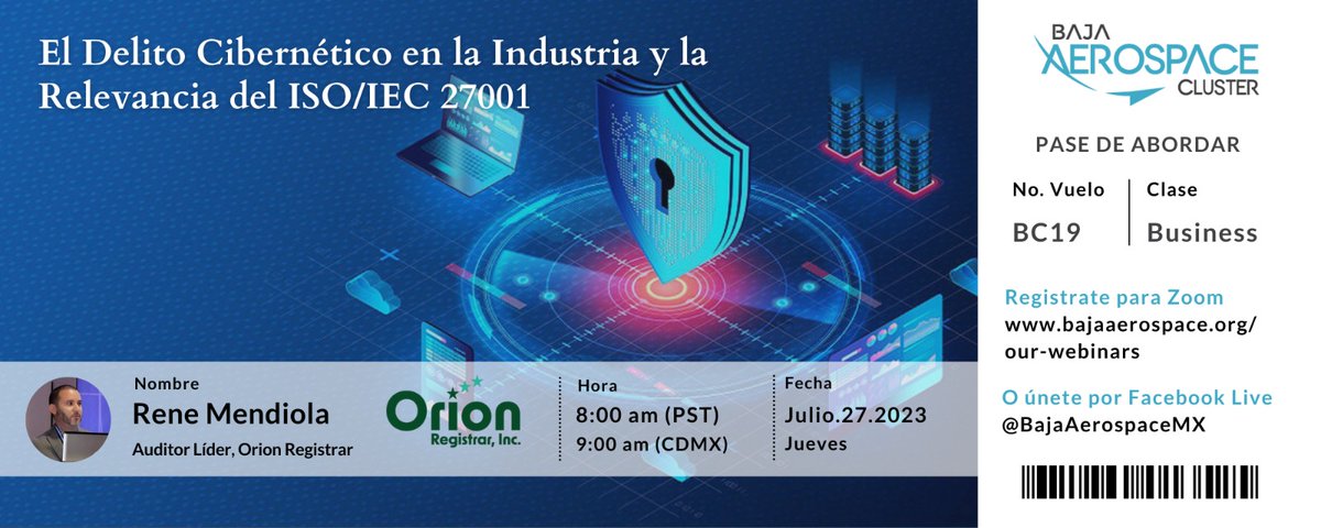 Escuchemos a René Mendiola, Auditor Líder, Orion Registrar, quien nos compartirá los puntos clave del éxito de un buen sistema de gestión de calidad que prepare personas, procesos y tecnología en su organización, para enfrentar riesgos de seguridad en desarrollo y amenazas reales