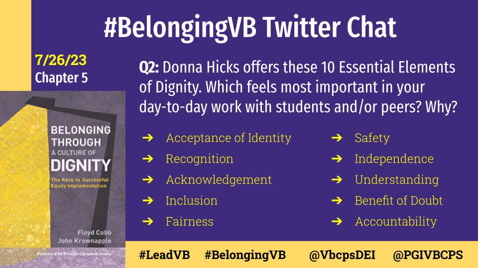 2Leadis2Serve's tweet image. Q 2: This list is full of things that feel important. Picking 1, or even 2, is hard. 
#LeadVB #BelongingVB