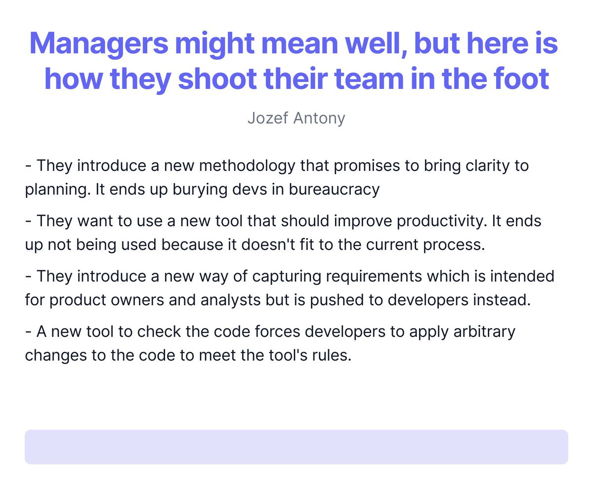 Managers might mean well, but here is how they shoot their team in the foot