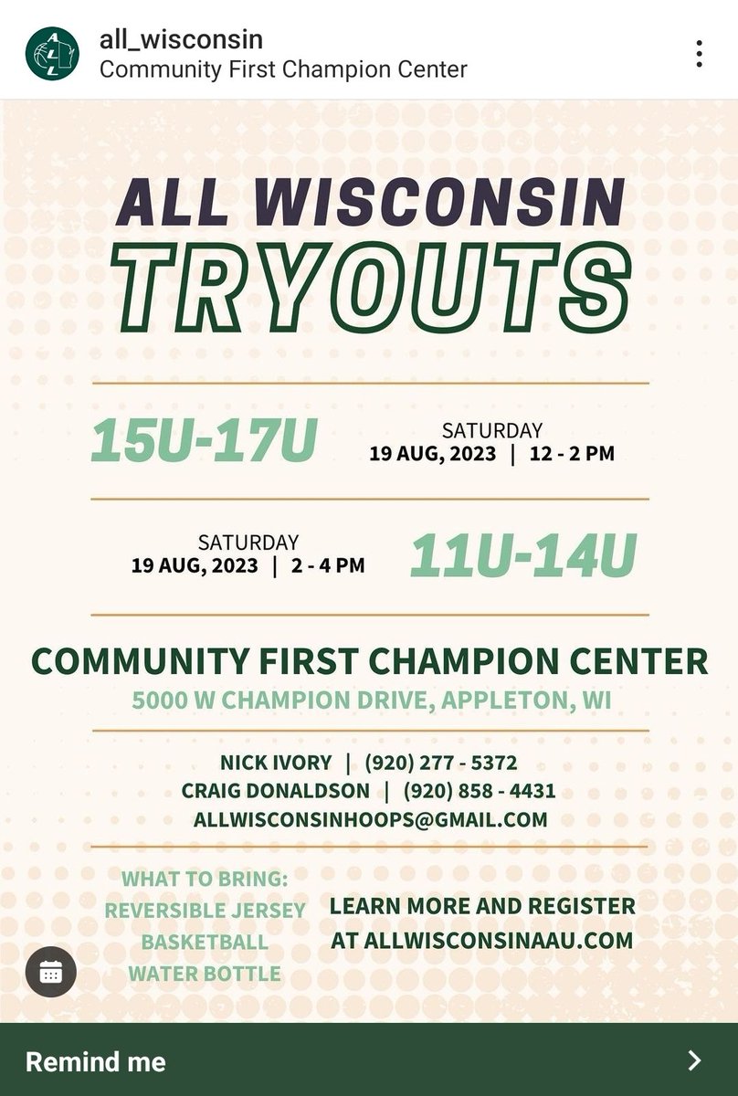 ALL_WISCONSIN's tweet photo. Tryout registration link is active on the website!!! #year3 #family #culture https://t.co/hYn87FO2pu