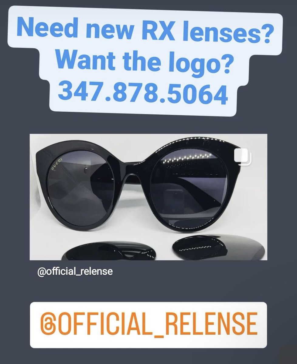 OfficialRelense's tweet photo. Another happy patient with there custom Gucci Logo on their Digital Polarized Prescription Lenses!! 🔥 call/text for your quote today!! 347-878-5064 https://t.co/NAaCLctU9R