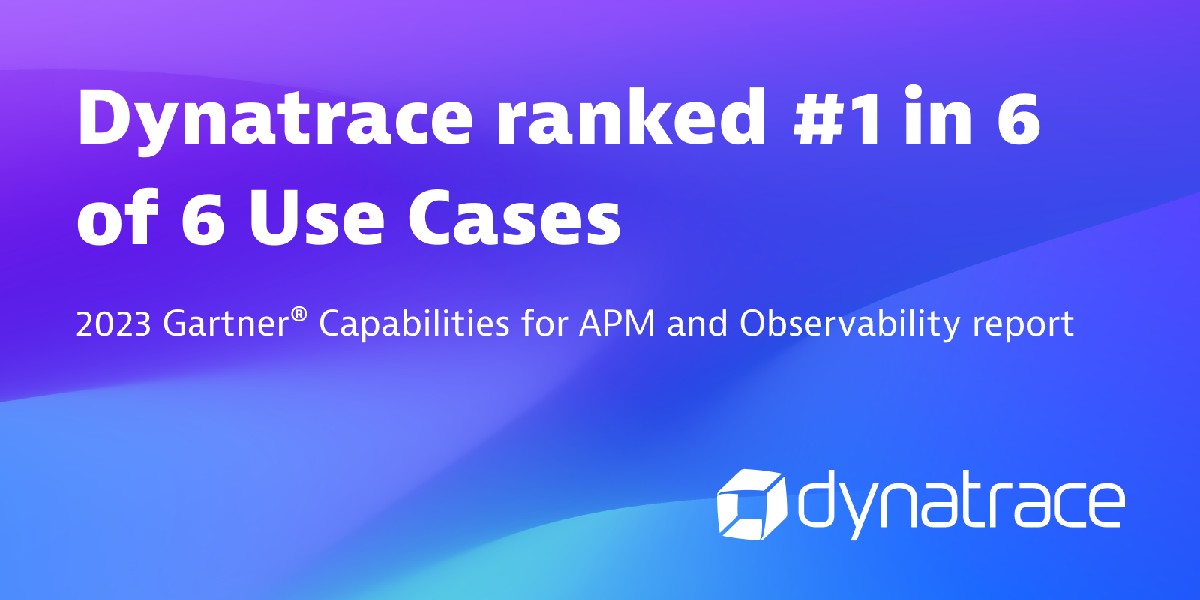 Dynatrace's tweet photo. Dynatrace ranked #1 for the Security Operations Use Case (4.46/5) in the 2023 Gartner® Critical Capabilities for APM and Observability report.

See why we scored highest out of 19 vendors and learn about our Security Protection and Analytics capabilities: https://t.co/p72wOR0iwj https://t.co/Dgq30KvcQ1