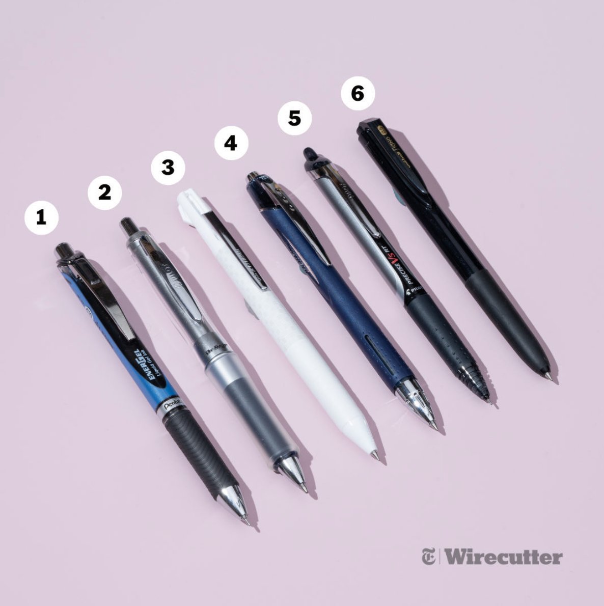 nytimes's tweet photo. You can only use one pen for the rest of your life; which one is it? 

@Wirecutter staffers have done rigorous testing to pick the favorite. https://t.co/7PxCfHAZgu https://t.co/q9a0rDTF7U