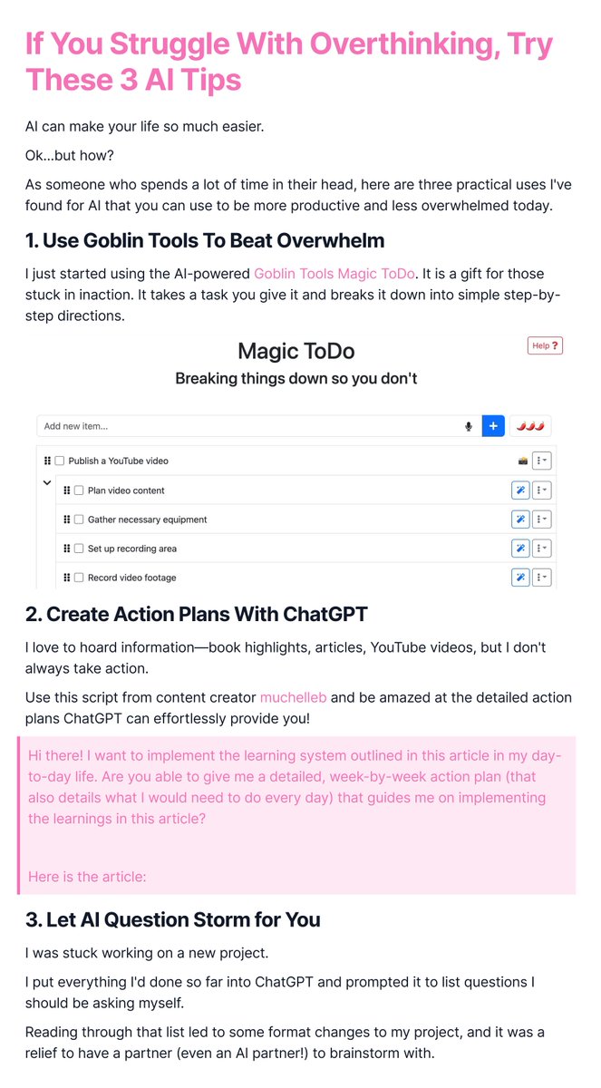 3 practical ways you can use AI to be more productive and less overwhelmed today