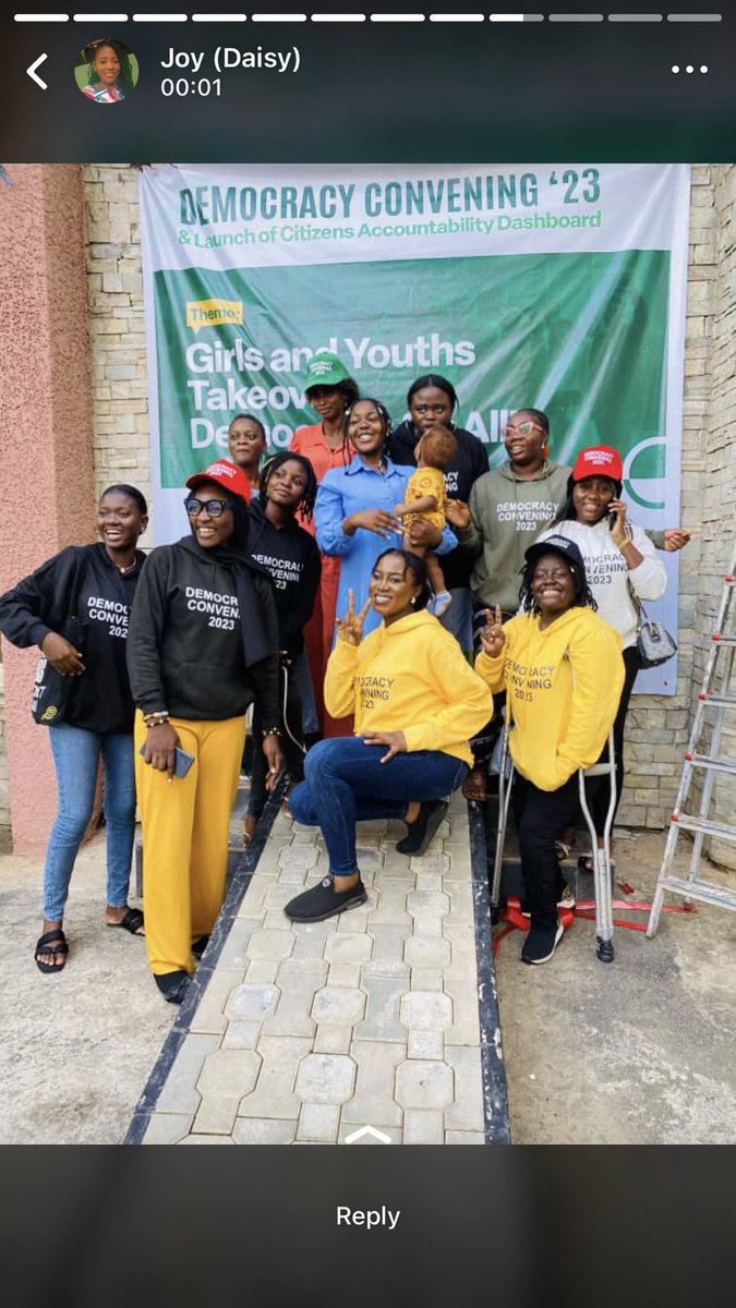 The Girls Get Equal (GGE) representatives came with smiles & the energy to demand change in the democratic process in favour of girls and women!

@Plan_Nigeria @GGE_Naija @faithadaji4 @abakpa_jonathan 

#SheVotesToo 
#EqualPowerNow 
#DemocracyConvening2023
#GirlsGetEqualNigeria