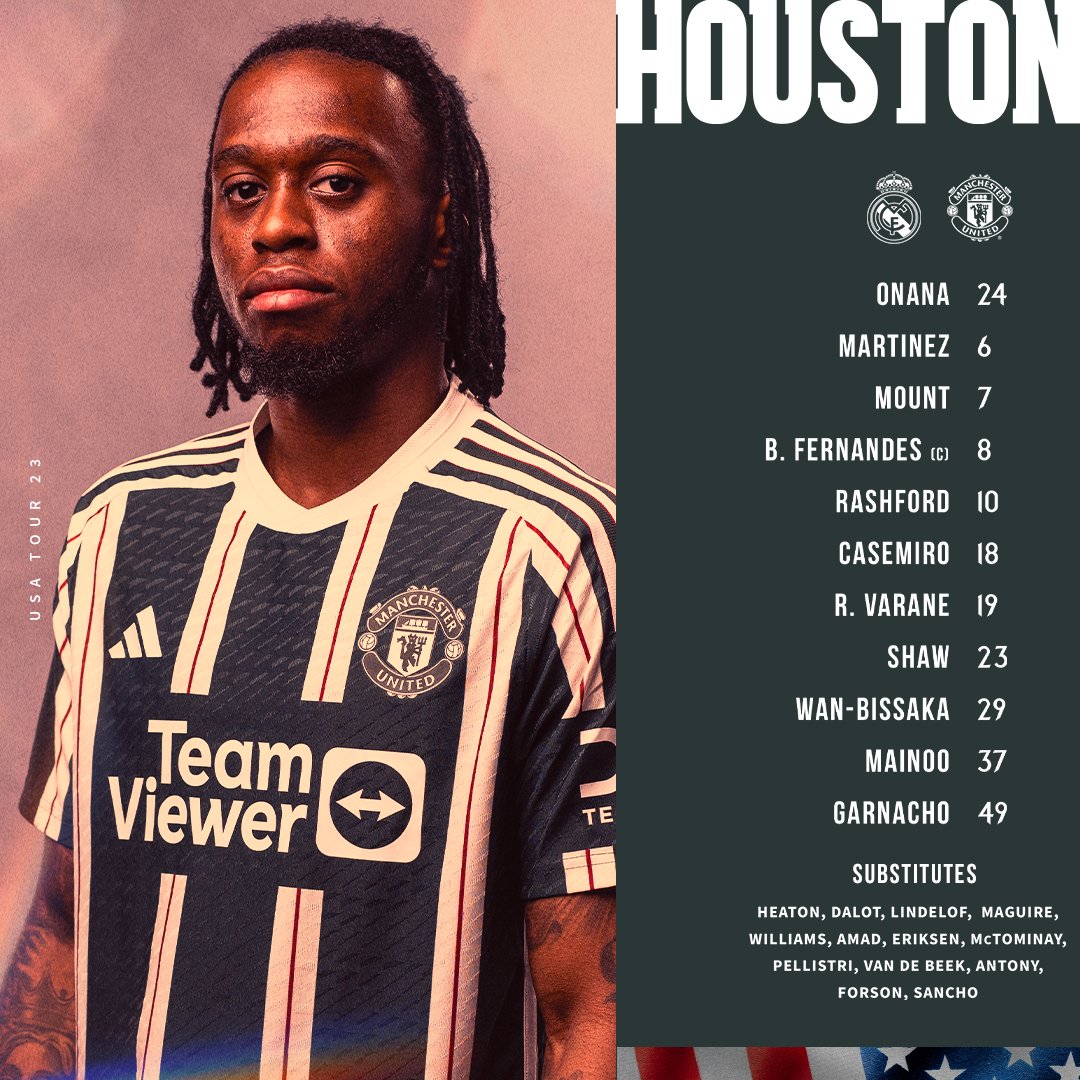 ManUtd's tweet photo. 🚨 United's team is locked in! 🔐

#MUFC || #MUTOUR23