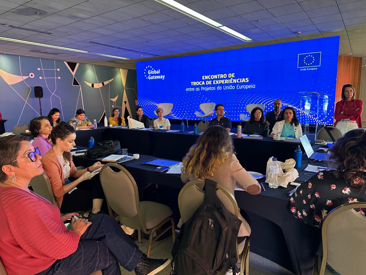 Na tarde de hoje, a Delegação da União Europeia no Brasil promoveu o Encontro de Troca de Experiências entre Projetos Cofinanciados pela União Europeia.