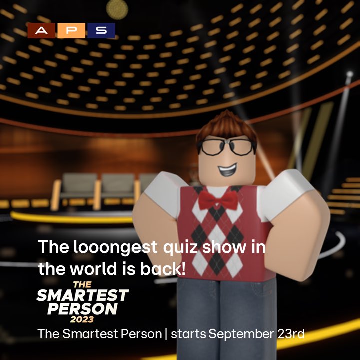 Tristan_P2's tweet photo. Someone has to take Quizplease’s crown… Join me in 2 months when we once again embark on the journey to find the most intelligent being in the RGSC! Many will try; only ONE will win.
#TheSmartestPerson #TheSmartestPersonAPS #DUSMDW https://t.co/lWlrm3cBvU
