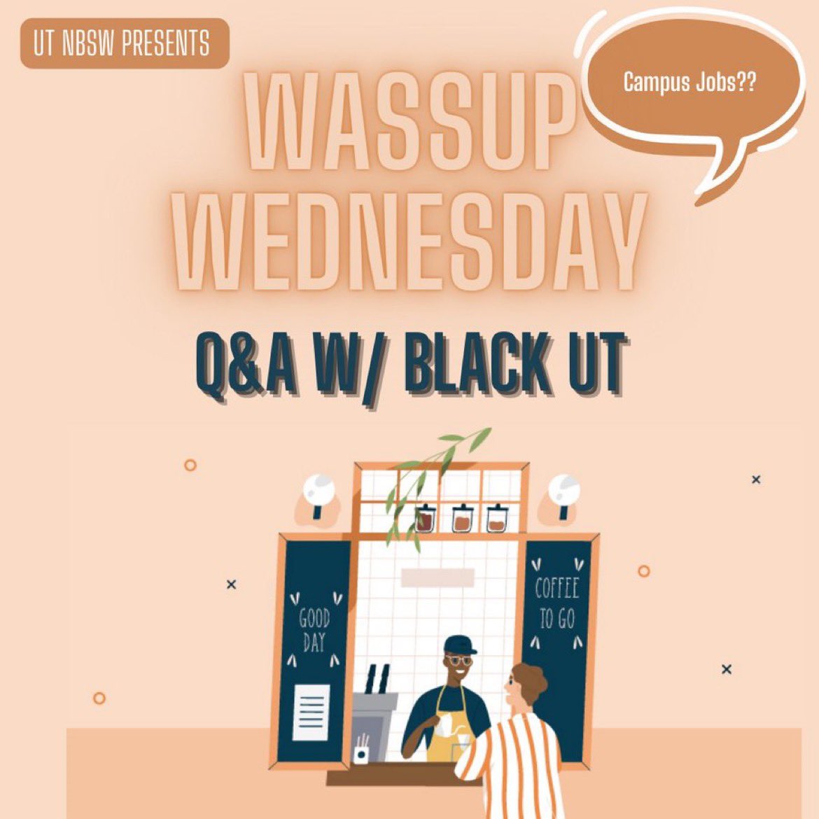 #AskUT #WassupWednesday This week's 'Wassup Wednesday' is about making that bread! Share the best on-campus job and/or your experience below.  Put ya' fellow Longhorn on to that money!✍️🏿📷 #BlackUT #UT24 #UT25 #UT26 #UT27