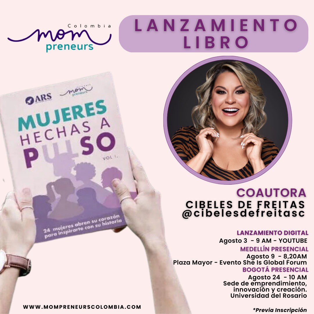 Emocionada de estar en este proyecto tan hermoso, el libro: Mujeres Hechas a Pulso 💪🏻 24 mujeres increíbles de muchos países, todas con una historia llena de lecciones y aprendizaje que te llegarán al alma

Lanzamiento 9 de agosto en Medellín. 

Orgullosamente soy la única de🇵🇦