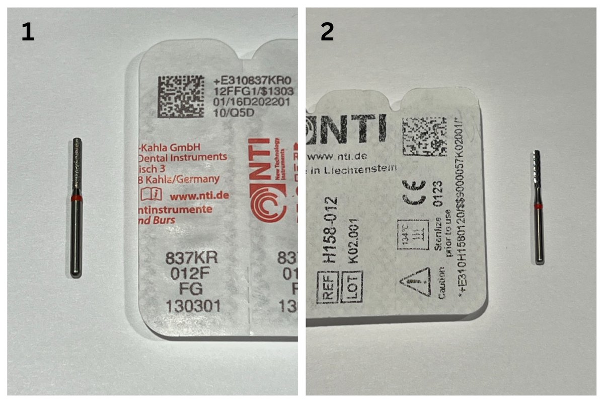 ddldental's tweet photo. When adjusting adjacent contacts:

1) Adjust with a fine, parallel diamond. Removing up to 0.25mm of enamel is safe.

2) Smooth with a fine, parallel, non-criscut carbide to keep the draw and breadth but also clean up the micro scratches from the fine diamond. https://t.co/5SMnUOtF1J
