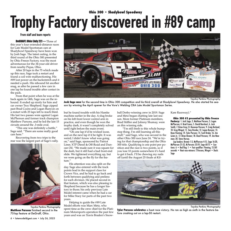 JimCarsonLMD's tweet image. Today's #LateModelDigest Wednesday Winners: cover again, plus three more stories @OnawaySpeedway @PlymouthMSpeed @PlymouthSpeed @JeffGanusRacing @PaigeRogers88 @ShadyBowl