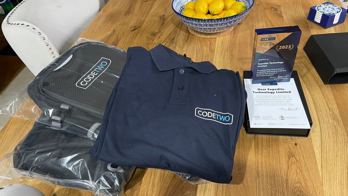 eXpediteTech's tweet photo. To say that I am honoured, humbled and proud would be an understatement. 
They are the best partners, I could wish for.  
Plus they sent some "Merch" goodies as well. 👍
Super useful backpacks and Polo Shirts. https://t.co/y0MqRmdSkp