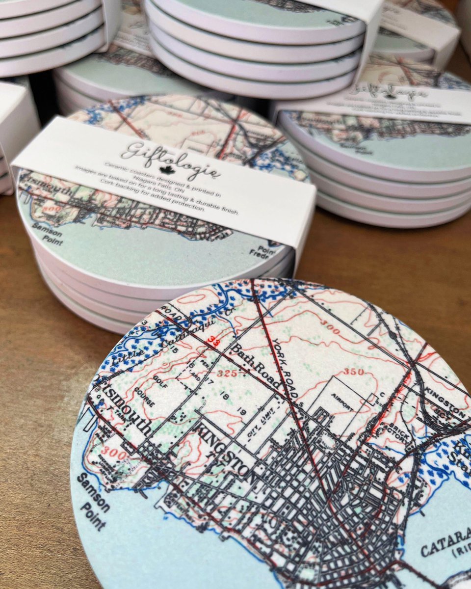 Show off your Kingston pride and save your tables with Kingston map coasters! 🗺️
Available in store at 248 Ontario St.