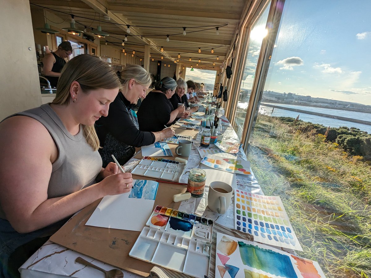 Oh what a night for watercolour class at Greyhope Bay Centre 🌊🎨🖌️

Sign up as a crew member to get first dibs on our next two watercolour classes to be announced!